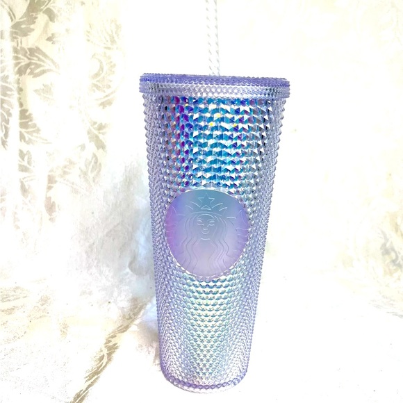 Starbucks Tumbler 24oz 2018 Rainbow Iridescent Studded Unicorn Cold Cup - Picture 9 of 10